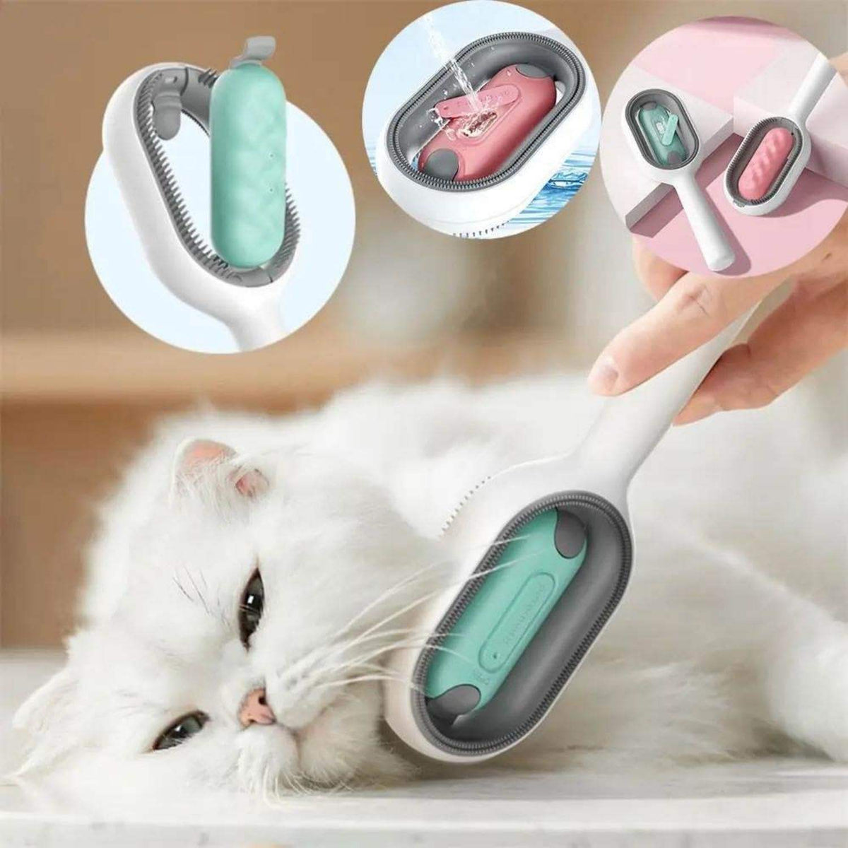 4-in-1 pet grooming brush for cats and dogs, photo 7