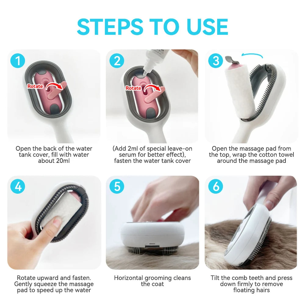 4-in-1 pet grooming brush for cats and dogs, photo 10