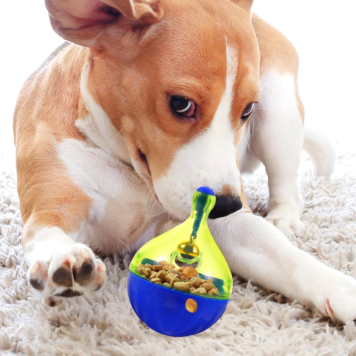 Interactive wobble treat ball dispenser for dogs and cats, photo 8 of 8